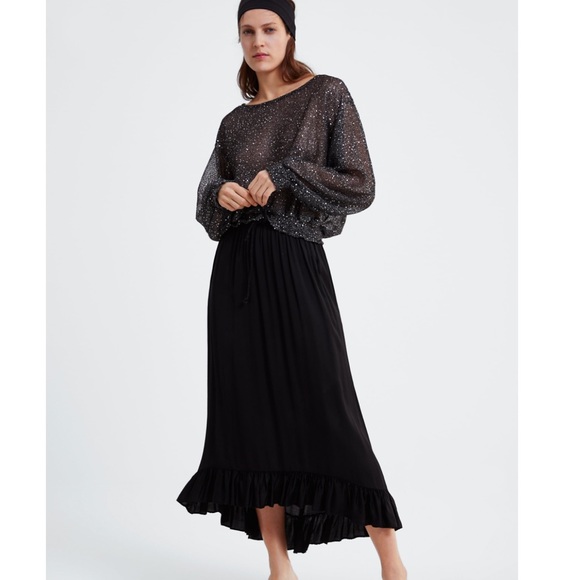 Zara Dresses & Skirts - NWT Zara maxi black skirt
